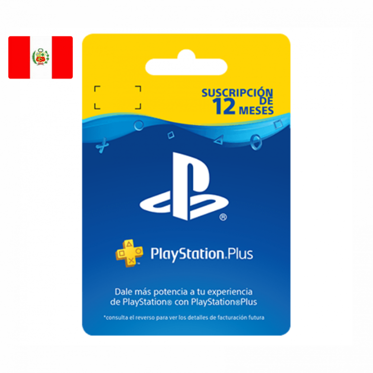 PlayStation Plus PS PLUS 12 Meses PERÚ Games Caxas